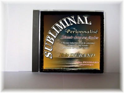 Exemple d'un CD subliminal personnalisé réalisé par nos soins messages subliminaux personnalisés
