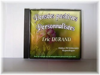 CD Pensées positives personnalisées "gardez un bon moral, tout le temps avec le CD de pensées positives personnalisées"