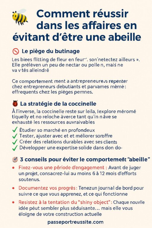 Comment éviter de papillonner d peorjets en projets pour réussir dans les affaires