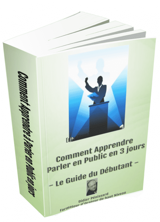 Téléchargez ce guide gratuit de Didier Pénissard pour apprendre à vaincre la peur de parler en public en 3 jours