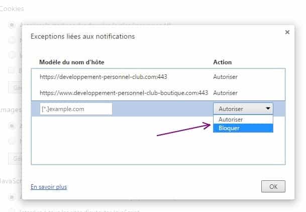 Vous pouvez interrompre à tout moment l'envoi des PUSH sur les deux sites concernés developpement-personnel-club.com et developpement-personnel-club-boutique.com