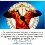 ne pas se blâmer pour retrouver la confiance en soi